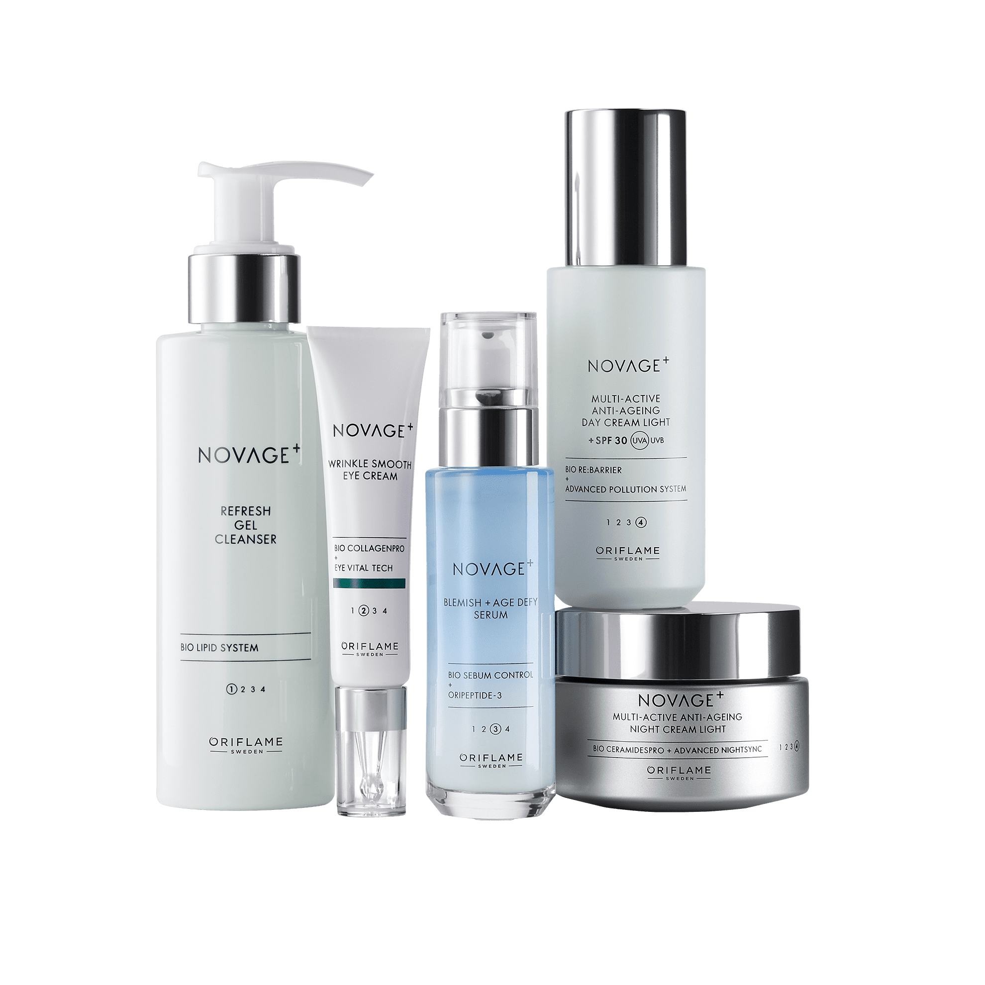 Novage+ Blemish + Age Defy Cuidado Anti-Edad Completo para Piel Propensa a Imperfecciones (Textura Ligera)