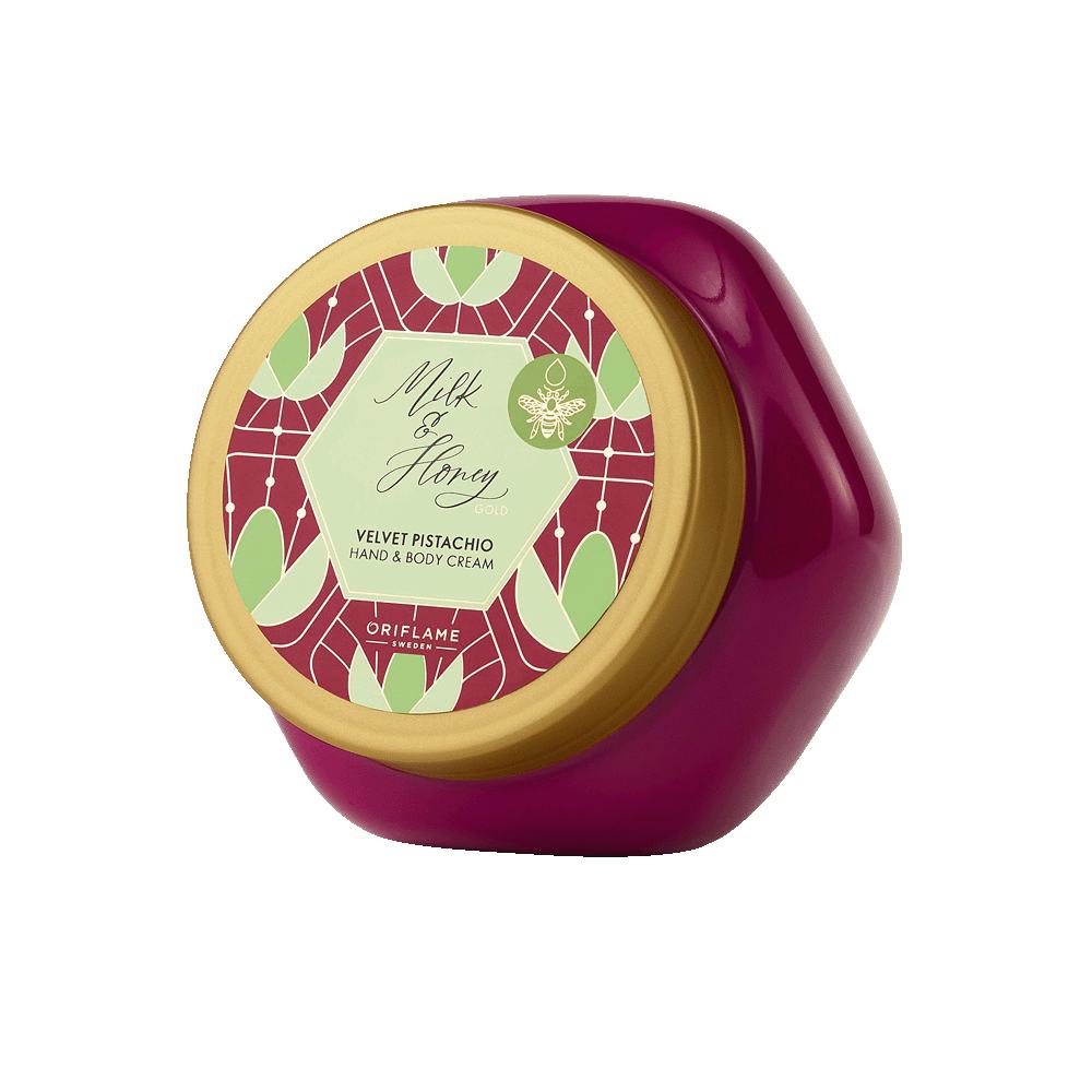 ხელისა და სხეულის კრემი Velvet Pistachio Milk & Honey Gold